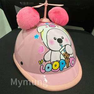 Mũ bảo hiểm trẻ em ngựa in hình Loopy xịn 1-3tuổi