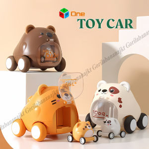 Mainan Anak animal launcher mobil mobilan berjalan pullback car