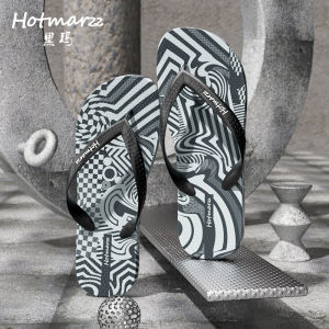 Hotmarzz Mens Sandals Slippers Anti-Slip Wear-Resistant Summer Beach Coast Flat Heel PVC Material Casual Style Footwear