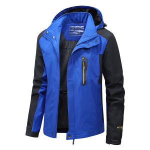 Mens Waterproof Hiking Jacket Large Size Windproof Windbreaker Camping Hunting Running Trekking Fishing Coat Men Outdoor