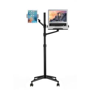 LANCATPEPP | Adjustable Standing Laptop Tablet Stand with Wheels