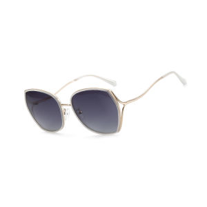 ZENOTTIC Fashion Oversized Polarized Sunglasses Women Geometric Vintage Gradient Shades UV400 Protection Metal Sun Glass