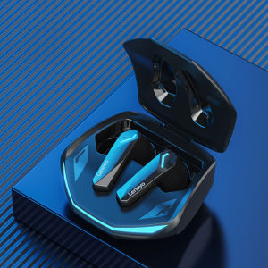 Lenovo GM2 Pro Wireless Earbuds With Mic Bluetooth 5.3 Comfortable To Wear Headphones IPX5 Water Resistant 360° Surround Sound Listening Earplugs 13mm Large Dynamic Coil Sports Headset Low Latency Gaming Music Dual Mode Earbuds For Smartphones Players