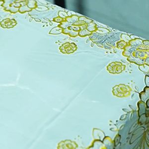 Taplak Meja Premium 6 Kursi Uk 137x183cm Taplak Meja Makan Anti Air Alas Meja Ruang Tamu Aesthetic