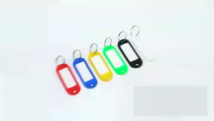   20pcs Multicolor Keychain Label Tags/Plastic Key ID Label Keychain/Identifiers Labels for Name Luggage Baggage