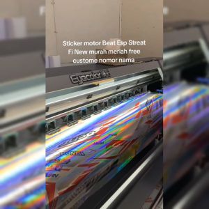 Sticker Striping BISA HOLOGRAM Motor Honda Beat Esp Street Fi New 2016 2017 2018 Bsp 10