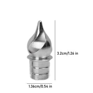 10Pcs Car Tire Valve Caps Aluminum Alloy Pointed Ice Cream Torch Wheel Decor Dust Proof Covers Universal Auto Motorcycle Accessories