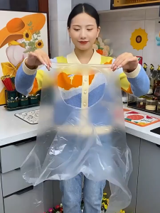 Disposable Apron Anti Pollution Apron Cleaning Transparent Apron Easy Use Kitchen Aprons Kitchen Cooking Aprons