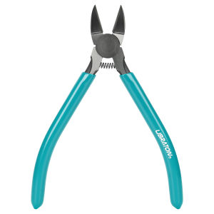 LIBRATON 6 inch Micro Wire Cutters Ultra Sharp Spring Loaded Side Cutters Flush Cut Pliers for Electronics Jewelry Model Kits