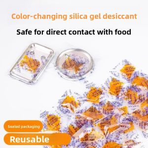 MONLEYTA | Color Changing Silicon Drying Agent Orange Moisture Absorber Rust Prevention Bookmarks For Books Anti Mold And Dampness