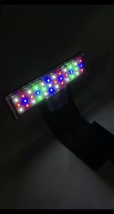 USB Aquarium LED Light Full Spectrum RGB 3 Color Adjustable Dimmable High Brightness Square Clip On Lamp For Small Fish Tanks 5W