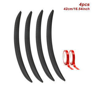 Car Wheel Eyebrow Fender Flare Trim Carbon Color Style Auto Wheel Arch Anti-Scratch Protector Car Body Anti-Collision Strip