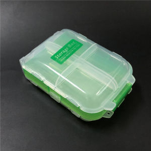 Travel Foldable Plastic Storage Box Three Layers 8 Grids Medicine Box Handmade Accessories Organizer Box Compact Size