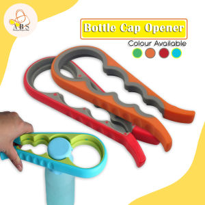 ABS Bottle Opener Jar Cap Twister Can Container Lids Anti Slip Manual Kitchen Tools Pembuka Penutup Botol 4 dalam 1 Pelbagai Saiz Tidak Licin