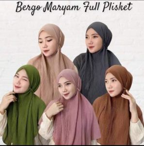 Hijab Instan Bergo Plisket Premium Termurah Terlaris COD