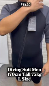 🇲🇾DIVE&SAIL 3MM 1PCS UPF50+ Wetsuit Men Boy Thicken Warm Short Sleeve Diving Suit Snorkeling Surf Swimsuit