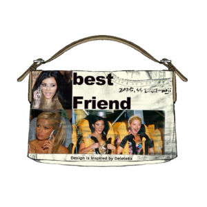 Original Design Canvas Bag with Print Kardashian Celebrity Friends Soft Cotton Tote Bag for Women Universal Medium Size