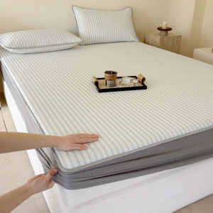 2025 New Ice Silk Cooling Mat Three-Piece Set Summer Cool Sensation Air Conditioned Washable Non-Slip Bed Cover Mat Summer Cool Pad