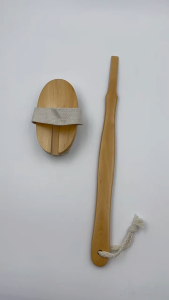 Bàn Chải Gỗ Chà Lưng Dành Cho Nam Nữ -Bàn Chải Tắm Gỗ Tự Nhiên Thiết Kế Dài Tiện Lợi