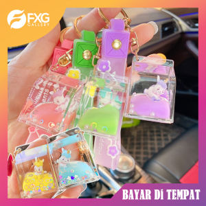 FXG Gantungan Kunci Karakter Unicorn Kuda Poni Key Chain Mobil Rumah Tas Aestetic Glitter KEY11
