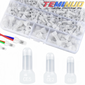 180/150/120pcs closed end crimps connector nylon insulation wire end caps protective terminal kit AWG22-16 16-14 12-10 gauge