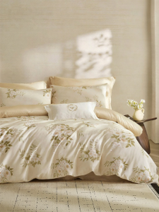 60s Count High Density Satin Pure Cotton Bedding Set Four Pieces