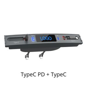 Docking Station For Tesla Model 3 Y 27W Quick Charger USB Shunt Hub Extension Center Console Smart Sensor Accessories 2021-2024
