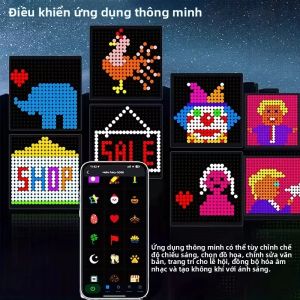 Đèn Rèm Thông Minh 400LED RGBIC Đổi Màu Đèn Dây Giáng Sinh Với Đồng Bộ Nhạc Có Thể Điều Chỉnh Độ Sáng Tự Tạo Mẫu Cho Phòng Ngủ Sân Vườn