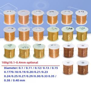 Polyurethane Painted Wire QA-1 Copper Diameter 0.30-1.5MM Scratch-Free Straight Welding Coated Wire 1 Roll 100 Grams