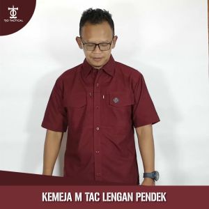 (DIKIRIM DARI BANDUNG) KEMEJA TACTICAL PRIA M-TAC TANGAN PENDEK KEMEJA KANTOR LENGAN PENDEK
