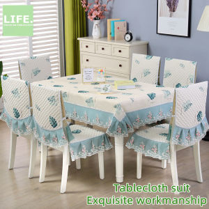 LIFE Rainbow Table Cloth & Chair Cushion Set