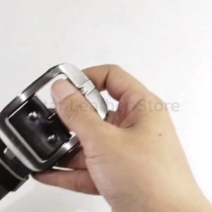 Ikat Pinggang Gesper Pria Sabuk Kulit Sapi Glossy Oval Terbaru