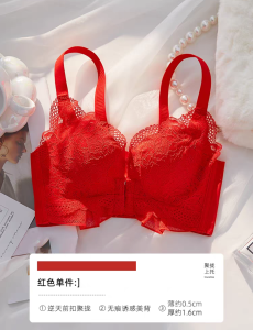 Front Button Underwear Womens Small Chest Push up Adjustable Breast Holding Push-up Natural-looking Bra Panties Set Brand