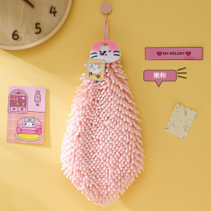 Thickened Childrens Towel Dog Holiday Sheneil Hand Towel Absorbent Kitchen Bathroom Hanging Style Cute Towel for Household Use