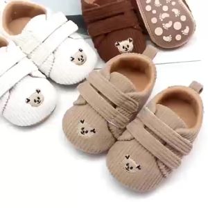 Sepatu Bayi Bordir Bear Laki Laki Perempuan