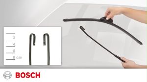 Gạt mưa Honda Brio 2018-2022 Bosch CLEAR ADVANTAGE BCA xương mềm cao cấp hàng chính hãng 16inch 22inch - Bộ 2 cái