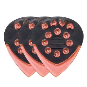 ปิ๊กกีตาร์ DAVA Jazz Grip Tips Poly Gel Pink Transparent 1.5 มม. | 3 ชิ้น | สีชมพูใส