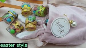 1pc Jewelry Easter Velvet Sachet Bags Luxury Velvet Gift Bags With Pearl String Christmas Birthday Party Cookies Candy Bags