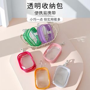 Portable Travel Data Cable Digital Charger Toy Protection Transparent Multi-use Organizer Storage Bag PVC Hand-held Style