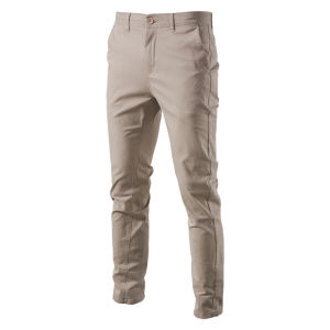 AIOPESON Casual Cotton Men Trousers Solid Color Slim Fit Mens Pants New Spring Autumn Classic Business Pants Men