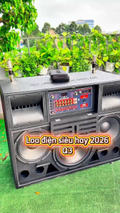 Loa khủng long Q03 Pro 2 Bass 30 + Sub 40 – Công Suất 1300W – Bình 28A – Micro UHF