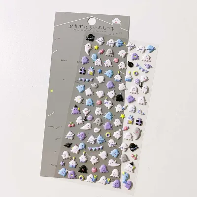 Kawaii Animals 3D Puffy Stickers Cute Cartoon Scrapbooking Sticker DIY Journal Stationery Sticker Deco Aesthetic Art