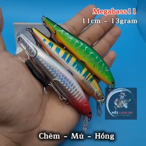 Mồi câu cá Chẽm Megabass11s - Mồi giả action lửng 11cm/13gram