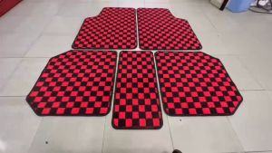 5PCs SET PROTON SAGA FLX Thailand Checkmate Dadu Dice Car Carpet Floor Mat Karpet Lapik alas kaki dadu saga flx