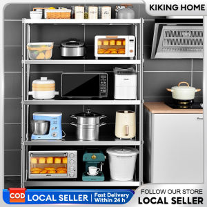 Stainless Steel Kitchen Storage Rack Shelf Rack Multipurpose Multi-layer Organizer Microwave Oven Rack 置物架