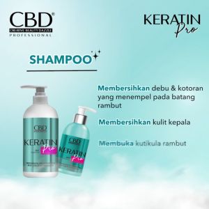 CBD Keratin Pro Shampoo 250ml & 1000ml || CBD Professional Keratin Pro Daily Shampoo || Perawatan Rambut Rusak