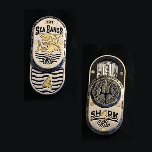 ZSTB Shark Mechanical Fidget Slider ADHD Metal EDC Fidget Toys Office Desk Toys Anxiety Stress Relief Toys Adults Gifts