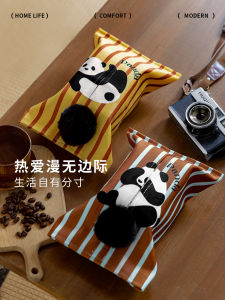 Panda Debao Retro Style Home Dining Table Tissue Box Living Room Coffee Table Draw Tissue Box Decoration Dirt Resistant Luxury