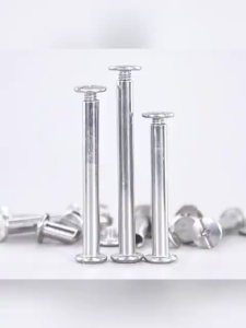 (10 PCS) Chicago Screws Nickel Plated Binding Post Studs Metal Connecting Bolts for Leather Craft M4/M5