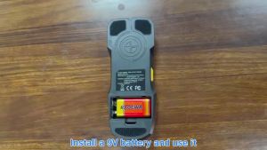 Stud Finder 6 in 1 LCD Display Electric Wall Scanner Sensor High Accuracy Handheld Metal Detector for AC Live Wire Cable Wood